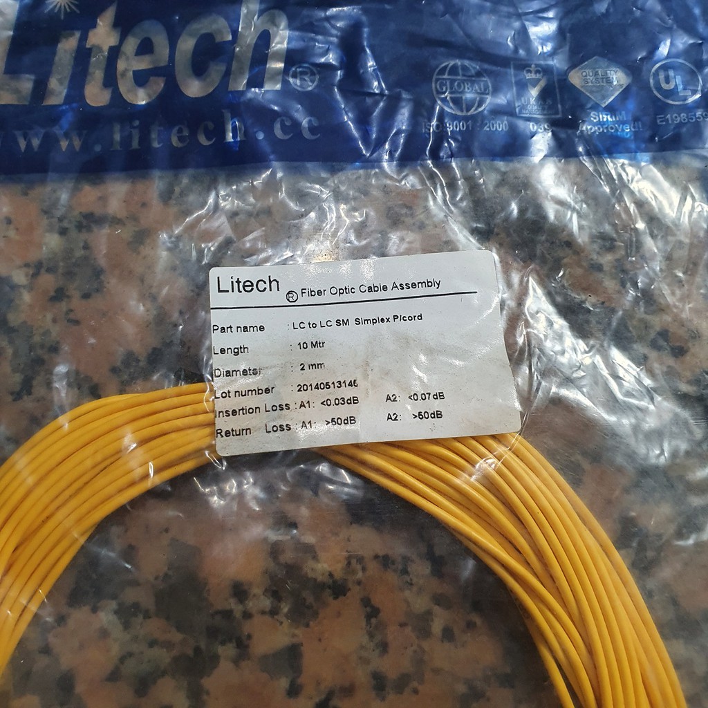 Patchcord 10m LC.PC - LC.PC  Patch Cord Fiber Optic Patchcore Simplex