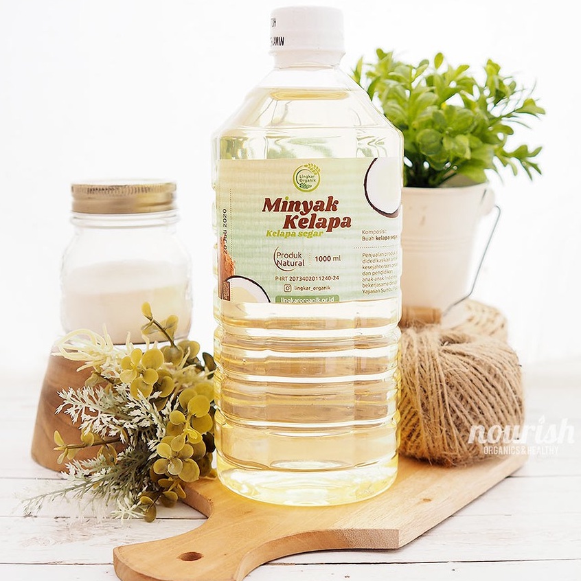 Lingkar Organik, Coconut Oil 1L (Minyak Goreng Kelapa)