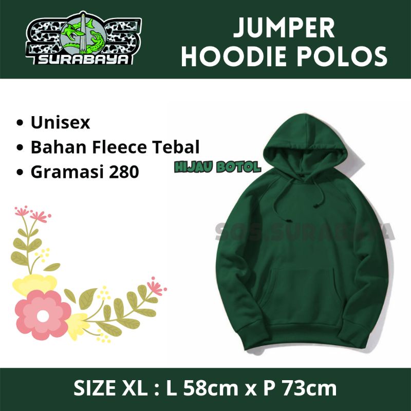 HOODIE Wanita Sweater Pria Polos Laki Laki Perempuan XL