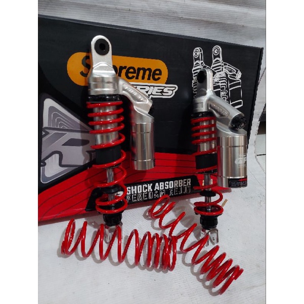 Shockbreker Ride it GP Supreme  Double klik model Shok RCB ,PCX 150, PCX New, MAX  uk 345 cm dan Nmax lama old  UK 330  Double klik Rebron dan suspensi berfungsi