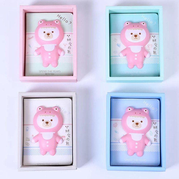 

(BISA COD) Notebook Squishy Buku Tulis Compression Notebook 减压笔记本 - Cubby bear