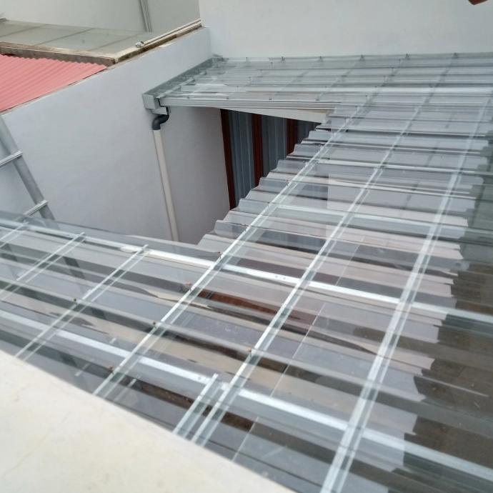 CANOPI BAJA RINGAN ATAP SPANDEK TRANSPARAN CIBINONG BOGOR SFD5436WE