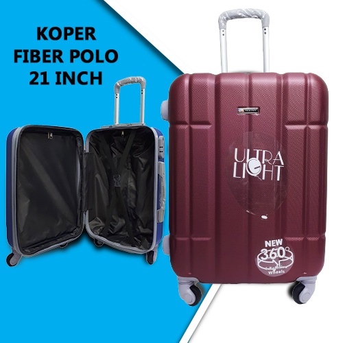 Koper Fiber Expanding Polo Twin Koper Kabin Travelbag Koper Fiber 21 inch