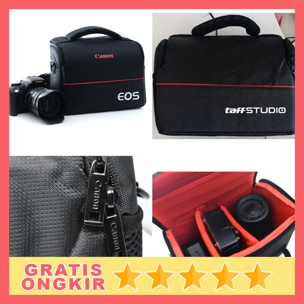 Tas Selempang Kamera DSLR for Canon Nikon - Tas Camera Kanon /  Tas Kamera Berkualitas Perlengkapan 
