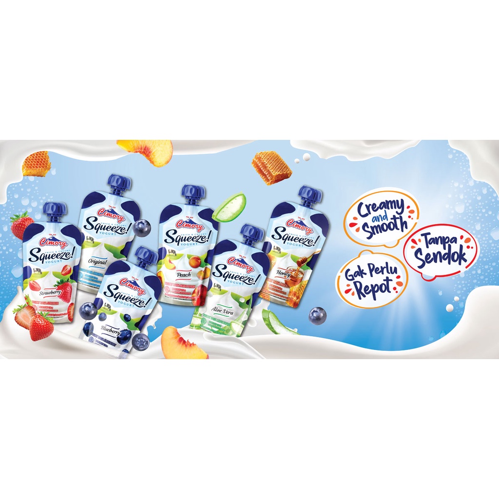 

Cimory Squeeze Yoghurt strawberry- Netto 120 gr