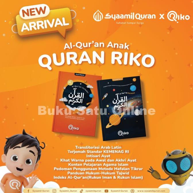 

Al Quran Anak Riko The Series - Transliterasi Terjemah Tajwid Star Seller Termurah