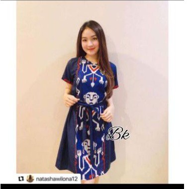 DRESS BATIK KOMBINADI RESS MERMAID TILLE PARTY