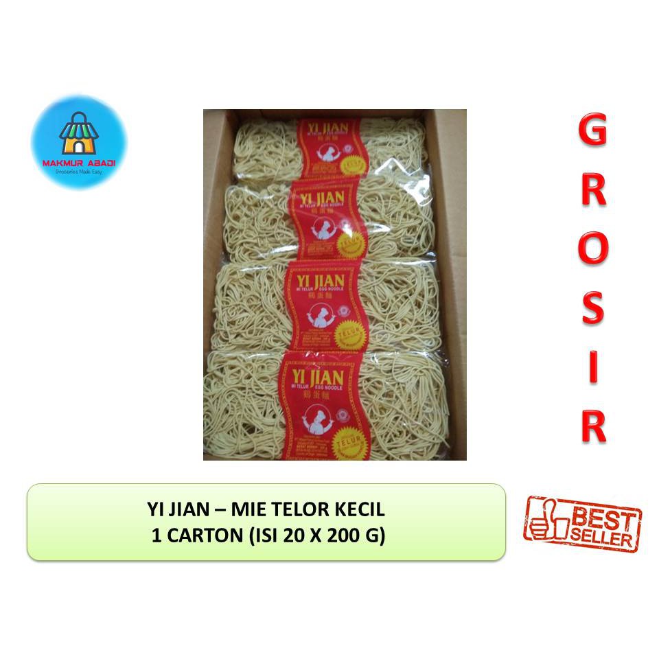 

YI JIAN MIE TELOR LEBAR / KECIL (ISI 20 X 200g ) || Makmur Abadi Official Store