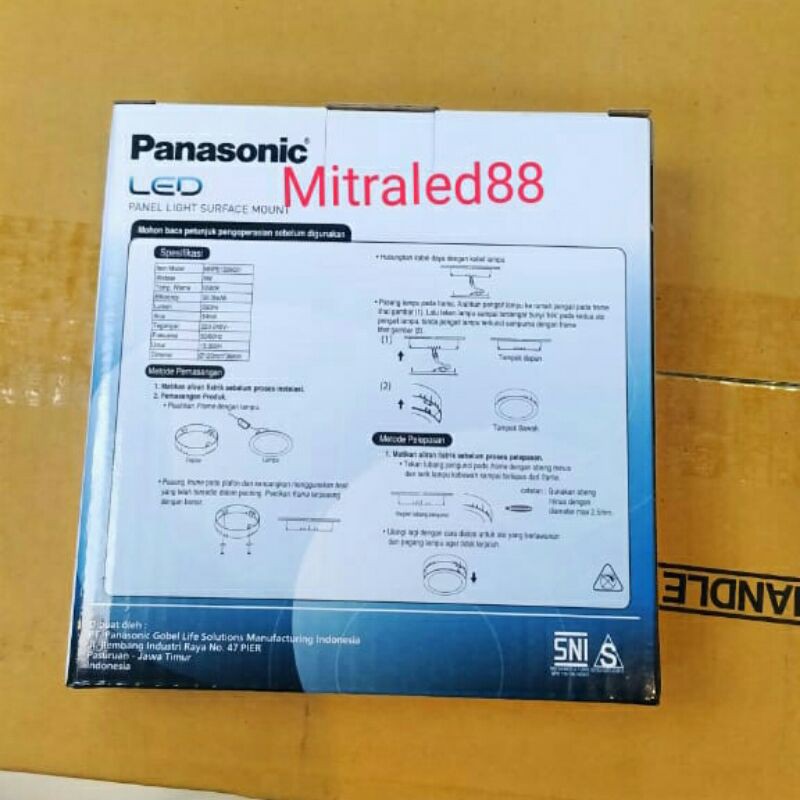 Lampu Led Downlight Outbow PANASONIC 12W 12WATT 12 W WATT Panel Led OB Panasonic