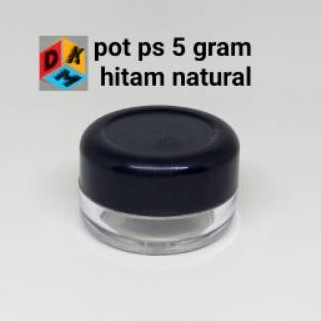 Pot krim ps 5 gram hitam natural