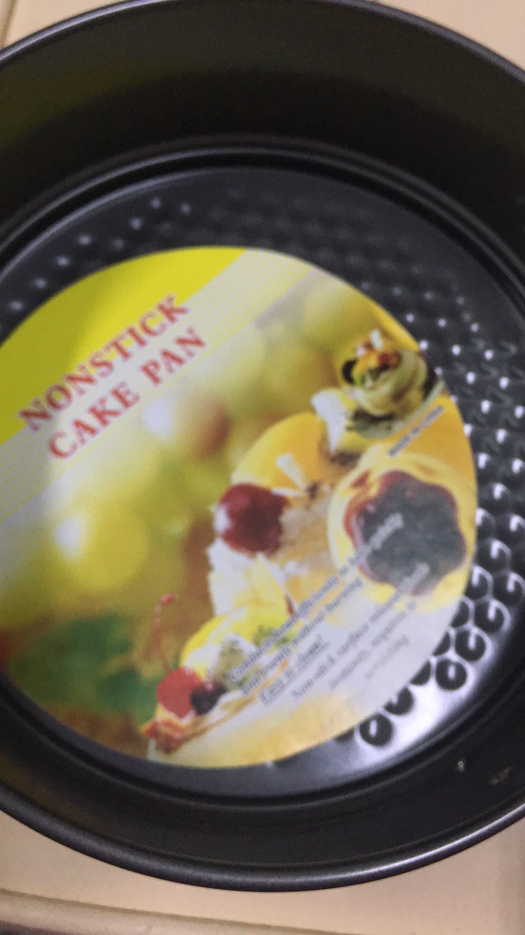 Mic 7 / 8 Logam Bulat Non-stick Kue Berbentuk Kue Alat Memanggang Nampan Timah