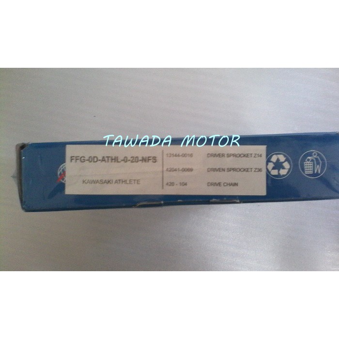 GIR SET FSCM KAWASAKI ATHLET 420-104.14-36T
