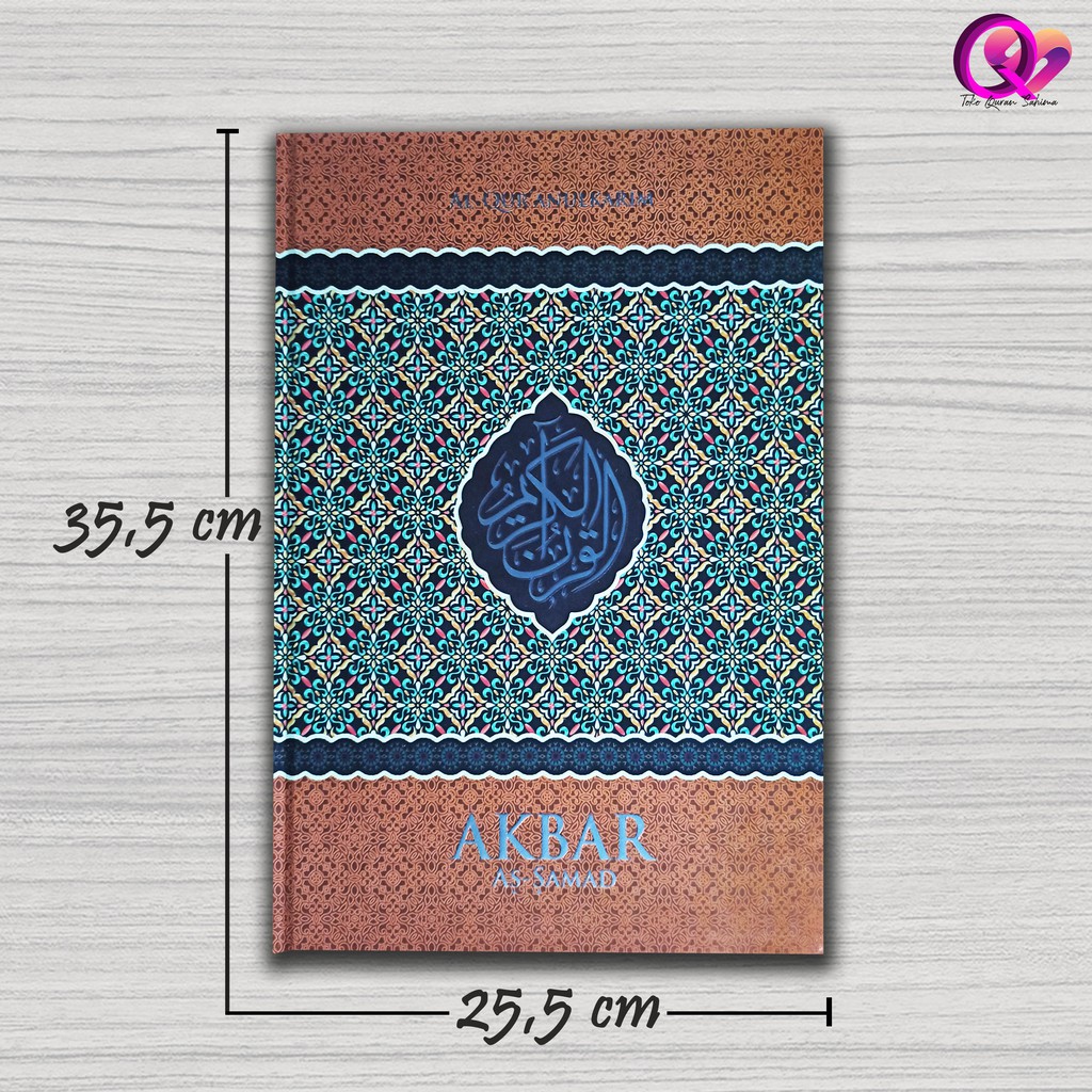 AL QURAN TILAWAH JUMBO AL QURAN BESAR NON TERJEMAH AKBAR  B4 HC COVER kuning emas