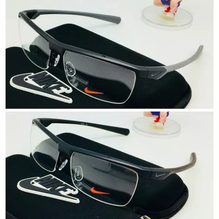 Kacamata Minus Pria - Frame Kacamata Minus Pria Sporty Half Nike 7075Af Active Performance