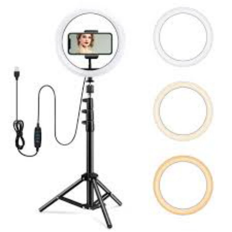 Lampu Ringlight 26CM Plus Tripod 2M GROSIR UNIK