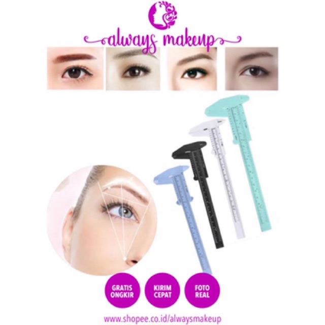 

[SULAM] PENGGARIS ALIS CAPILER / JANGKA SORONG EYEBROW / SULAM EMBODIERY RULER vernier
