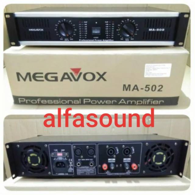 POWER AMPLIFIER MEGAVOX MA 502 POWER AMPLI MA-502 MA502 ORIGINAL ORI