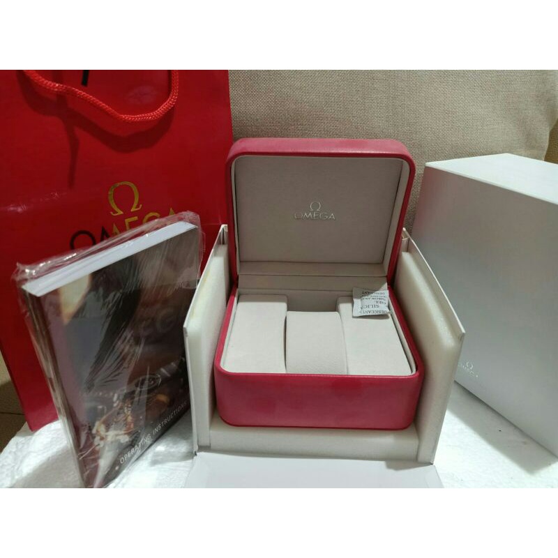 kotak box jam tangan omega fulset original