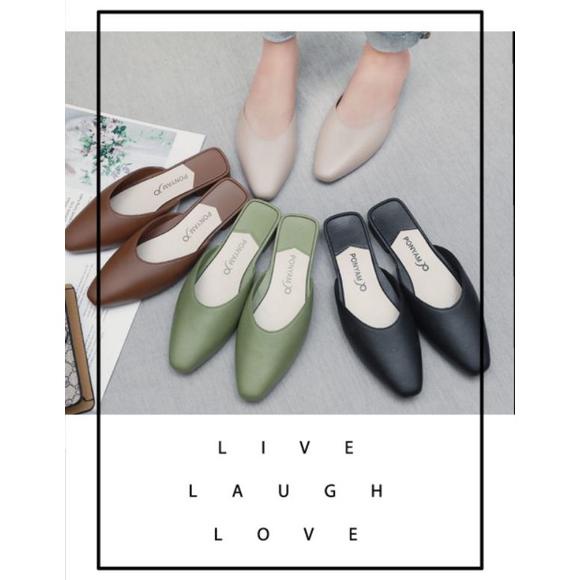 Sepatu Flat Jelly Shoes Wanita Polos Fashion Ponyam Import Rf