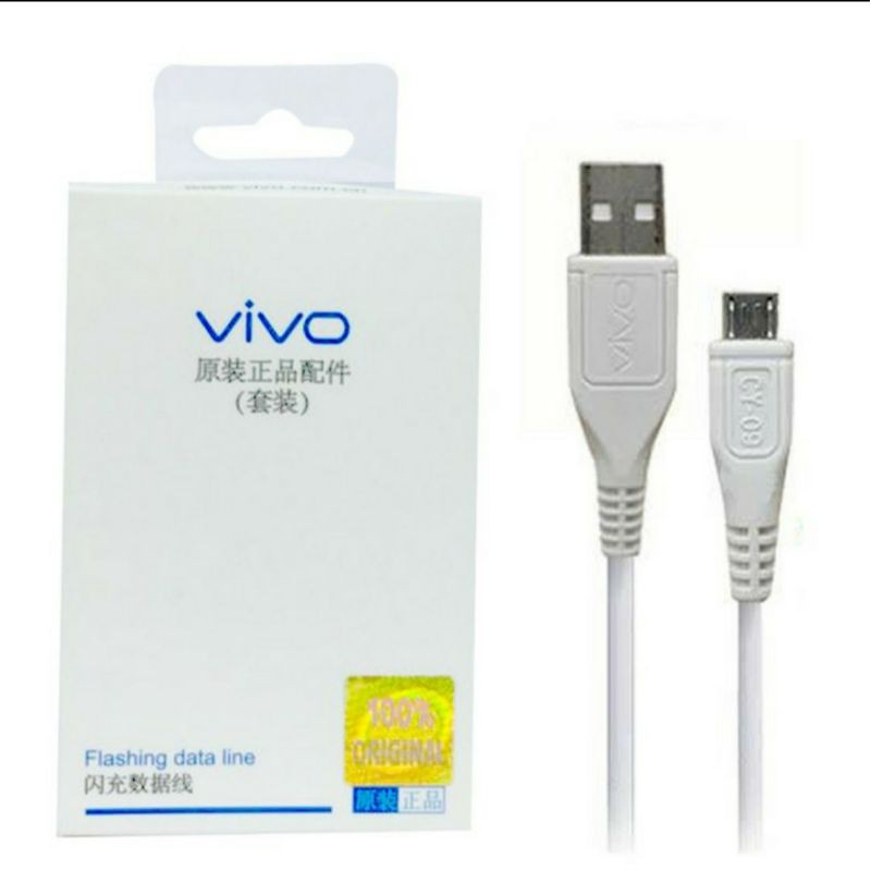 KABEL DATA VIVO ORIGINAL FAST CHARGING ~ Kabel charger  Vivo Y12 Y15 Y17 Y53 Y55 Y69 Y71 Y91