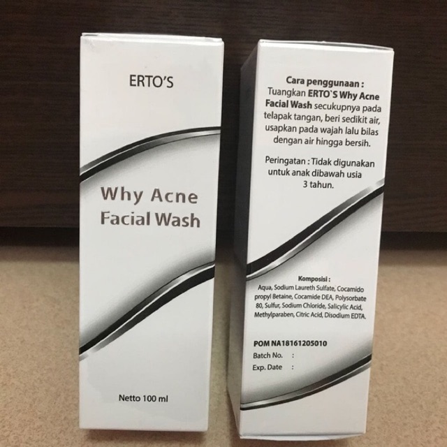 Ertos why acne facial wash