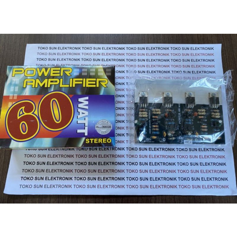 Kit Power Amplifier 60w 60 Watt stereo by Millenium