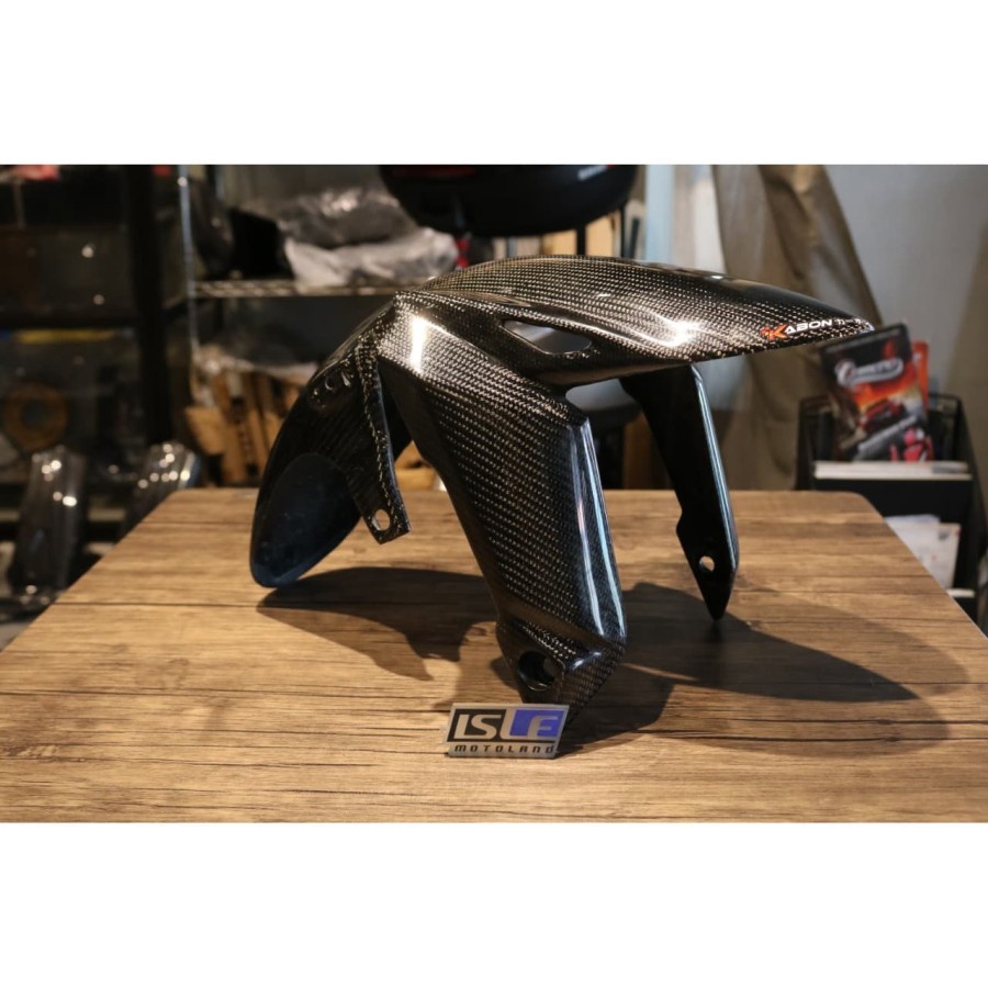 KABON Spakbor Depan Carbon Honda CBR 150 K45 R 2021 Lapis Karbon Kevlar