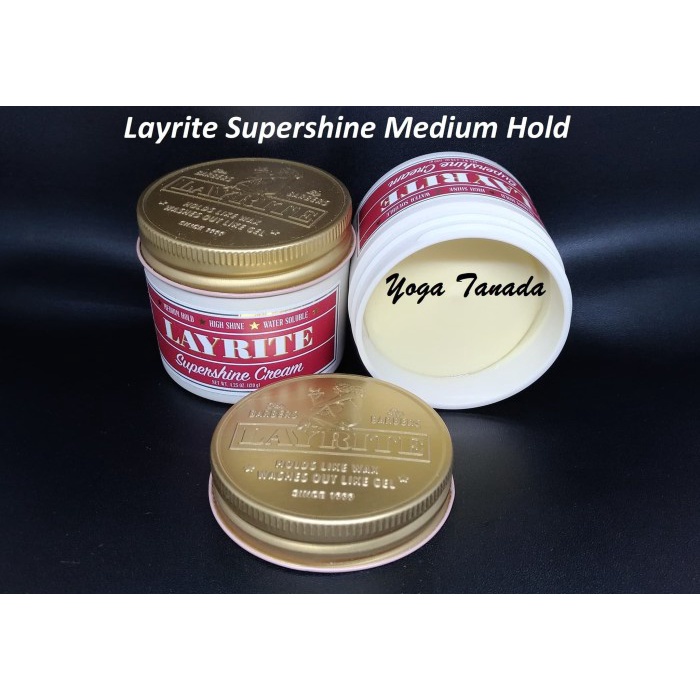 POMADE LAYRITE SUPERSHINE SUPERSHINE LIGHT WATERBASED 4 OZ (FREE SISIR TERBAIK