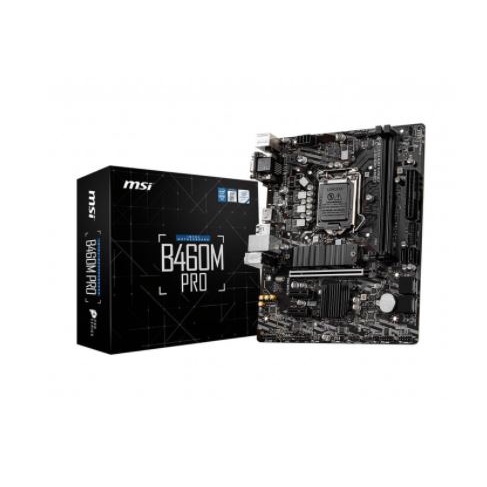 Motherboard msi B460m pro m-ATX intel B460 lga 1200 ddr4 m2 sata 3.0 usb 3.2 gigabit - Mainboard gen 10