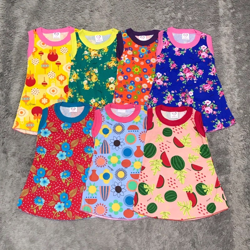 Dress Bayi Anak Perempuan Kutung Motif 1-4tahun