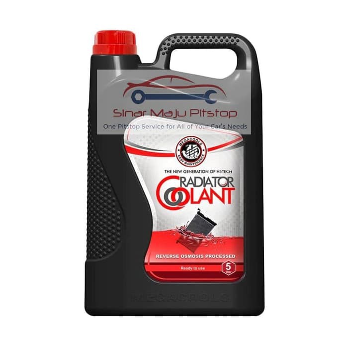 Tsy Megacools Radiator Coolant 5 Liter - Cairan Warna Merah Pendingin Radiator - Air Radiator Mobil