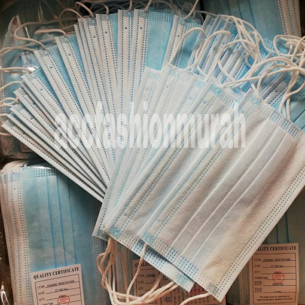 AFM Masker Disposable Protective 3 PLY/ Masker Kesehatan /  Masker Mask