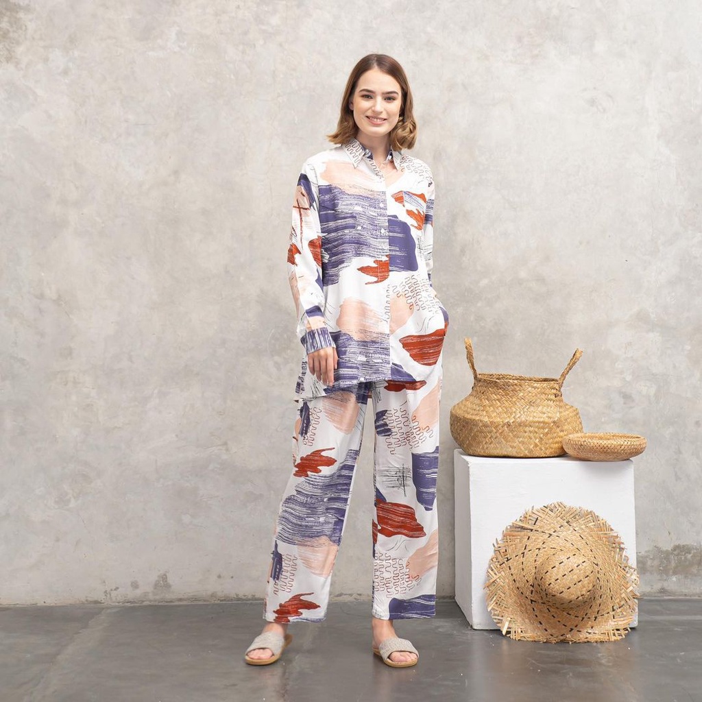 PIYAMA JUMBO LD 120 Rayon Premium One Set Pajamas / Sleepwear Daily Set-6