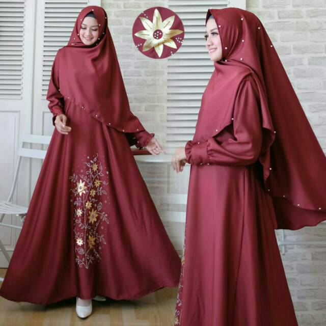 Baju Lebaran 2021 Terbaru Busana Muslim Gamis Murah Gaun Pesta Muslimah Baju Wanita Kondangan jumbo