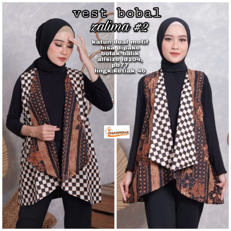 vEST BOLAK BALIK VEST BATIK BOBAL VEST BATIK SOLO