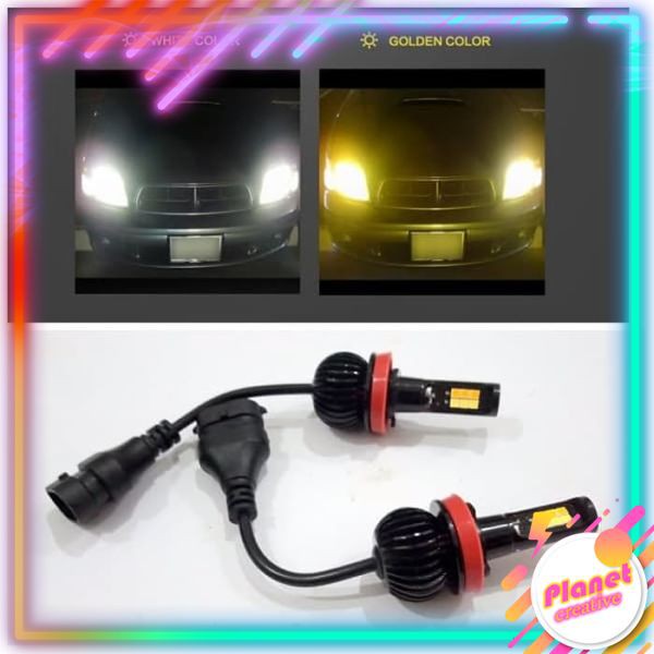 Fog Lamp Lampu Kabut Soket HB4 H11 Dual Color Putih Kuning