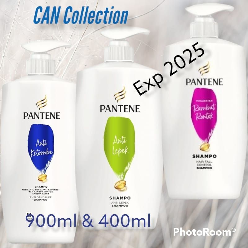 Pantene Shampo Anti Ketombe ,Anti Lepek dan Perawatan Rambut Rontok 900 ml