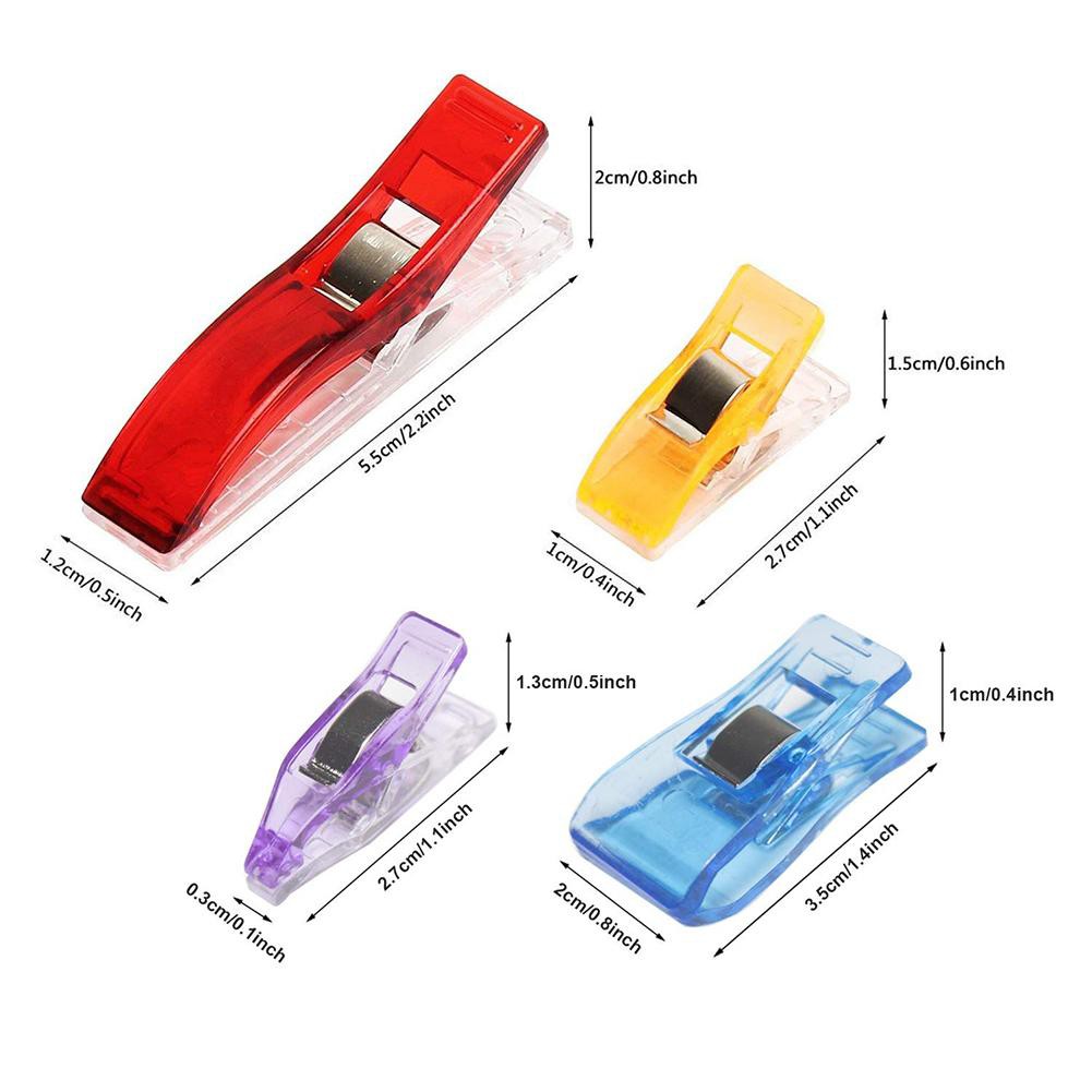 Medium Wonder Clips /Klip Pembatas / Penjepit Bahan Kain /Klip Plastik PVC