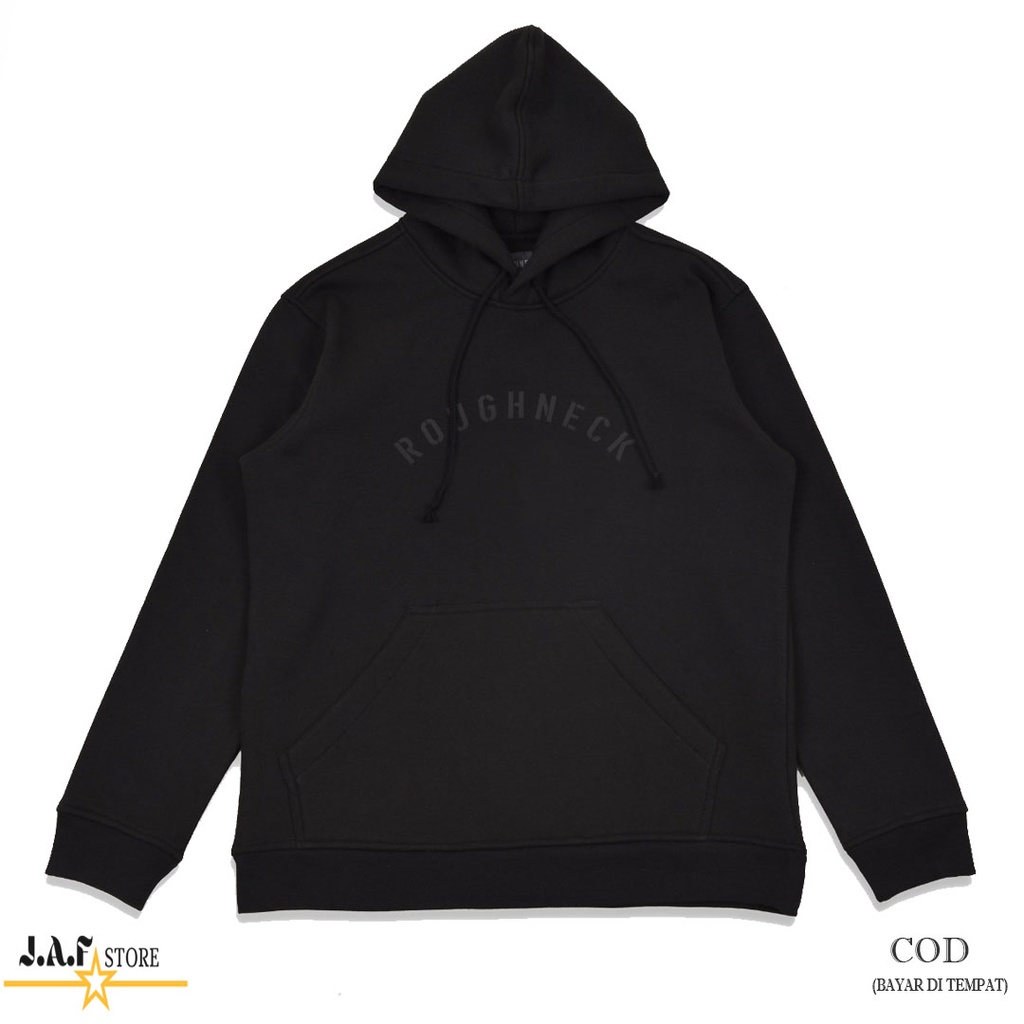 HOODIE ROUGNECK WARNA HITAM TERBARU 2021 / HOODIE ROUGNECK TERBARU / HOODIE ROUGNECK TERLARIS / HOOD