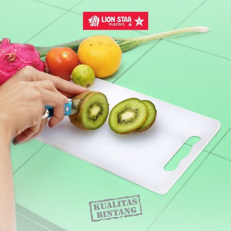 Lion Star Talenan / Chopping Board (S) Plastik kuat putih kecil sedang besar