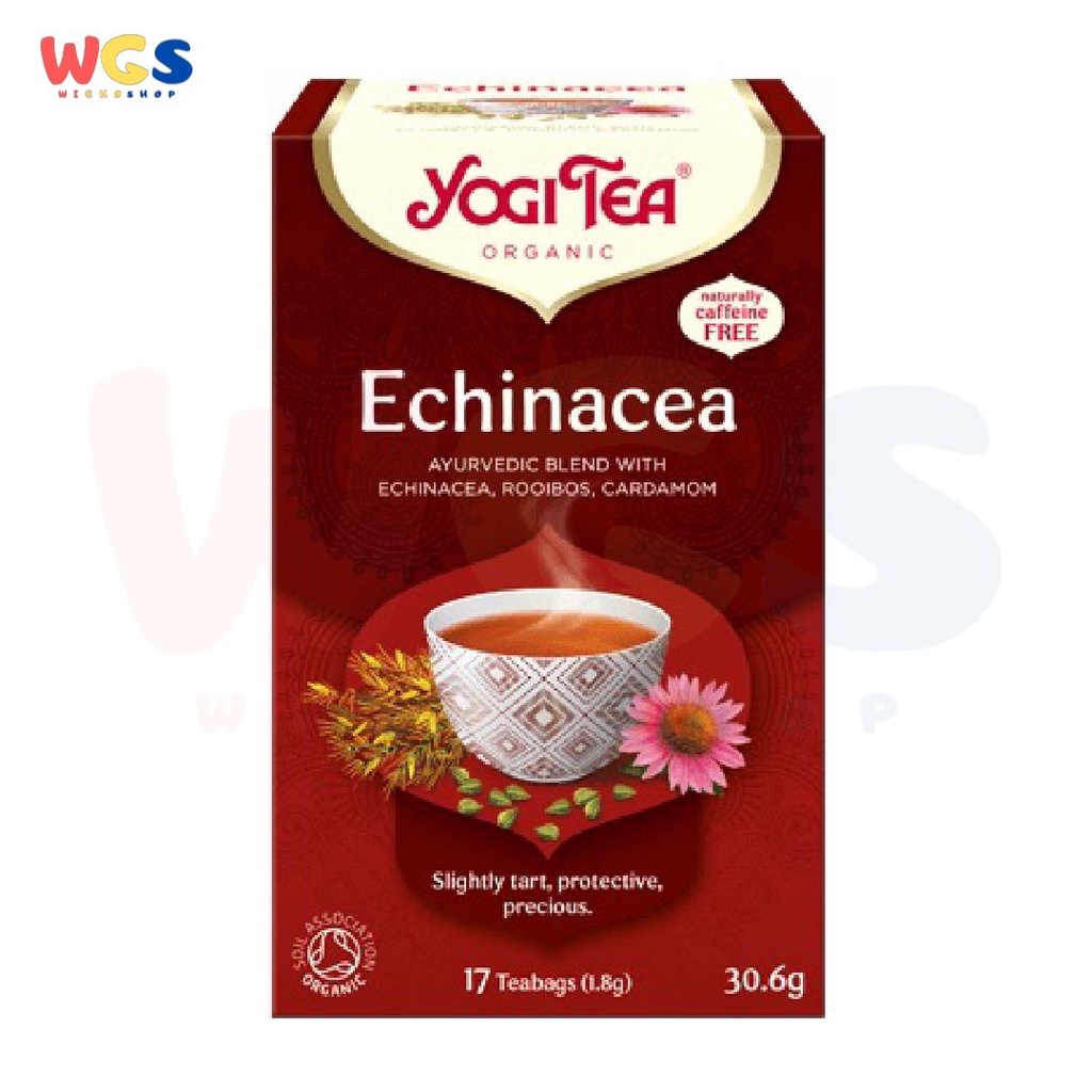 Yogi Tea Organic Echinacea Ayurdevic Blend Herbal Tea 17p x 1.8g