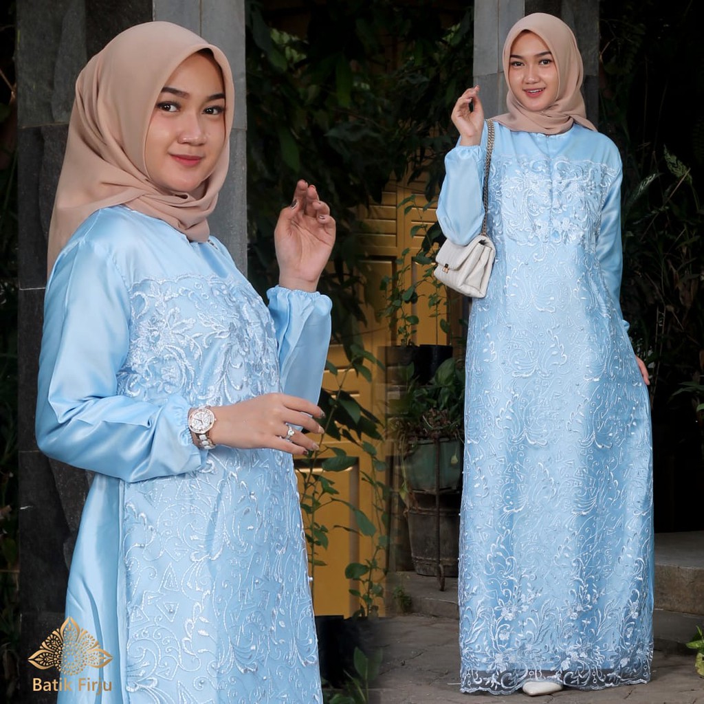 BISA JUMBO!! REALPICT GAMIS FARASYA MODEL TERBARU GAMIS BROKAT BUSUI DRESS BROKAT BISA JUMBO M L XL XXL