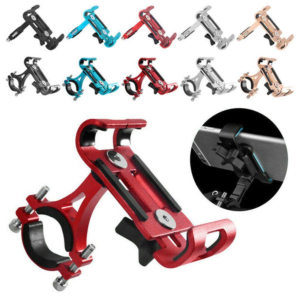 Top Aluminium Alloy Phone Mount Logam Tahan Lama Stang Stand Bracket Penyangga Ponsel