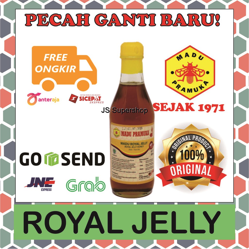 

Madu Royal Jelly Pramuka Asli Alami Murni 350 ml