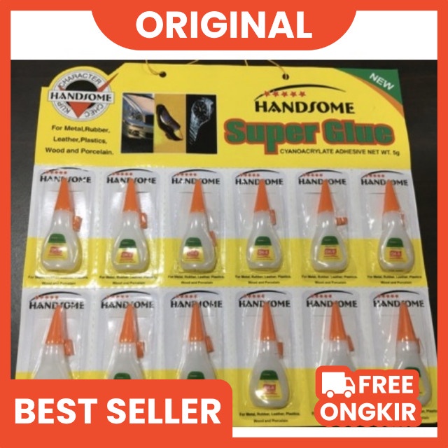 

12pcs LEM KOREA RENCENG LEM SETAN SUPER GLUE HANDSOME BOND 5gr