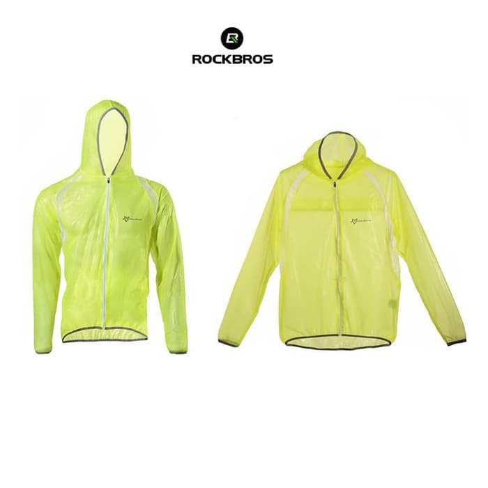 Jual Rockbros RK1001 Bicycle Jacket Raincoat Waterproof - Jas Hujan GREEN Berkualitas