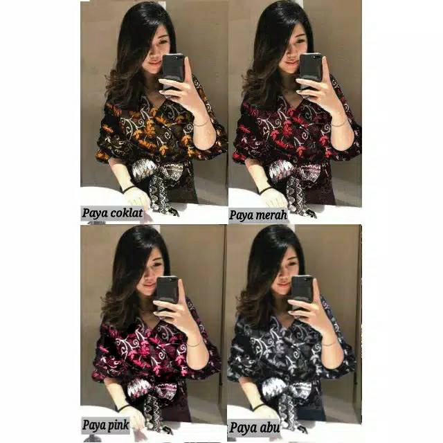 Kimono Wanita Batik Kimono Kemeja Wanita Shopee Indonesia