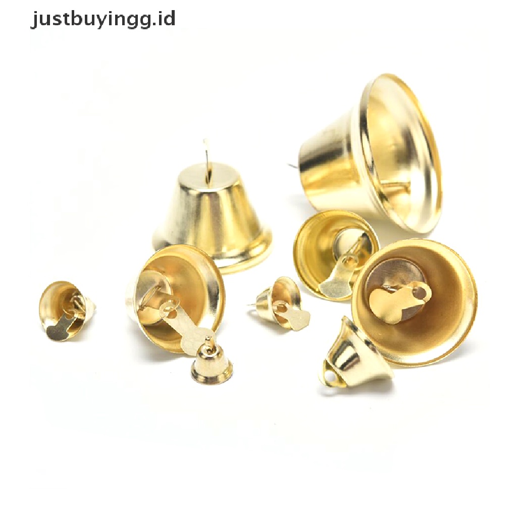 10 Pcs Lonceng Jingle Bell Kecil Bahan Metal Untuk Dekorasi Pohon Natal