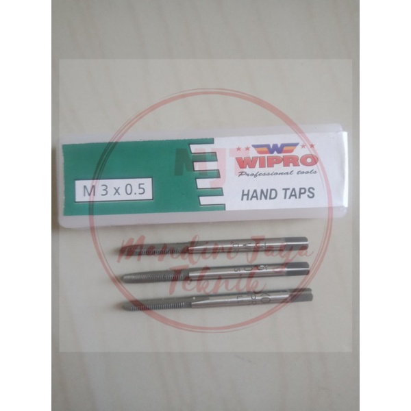 Handtap / Alat Tapping Hand Tap set 3pcs M3 x 0.5 WIPRO