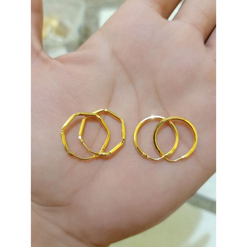 ANTING RING DEWASA PERAK 925 LAPIS MAS 24 K